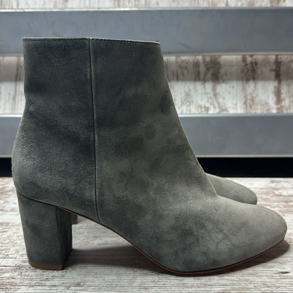 REISS Florens Suede Block Heeled Boots Women’s Sz 9.5 - Picture 4 of 11